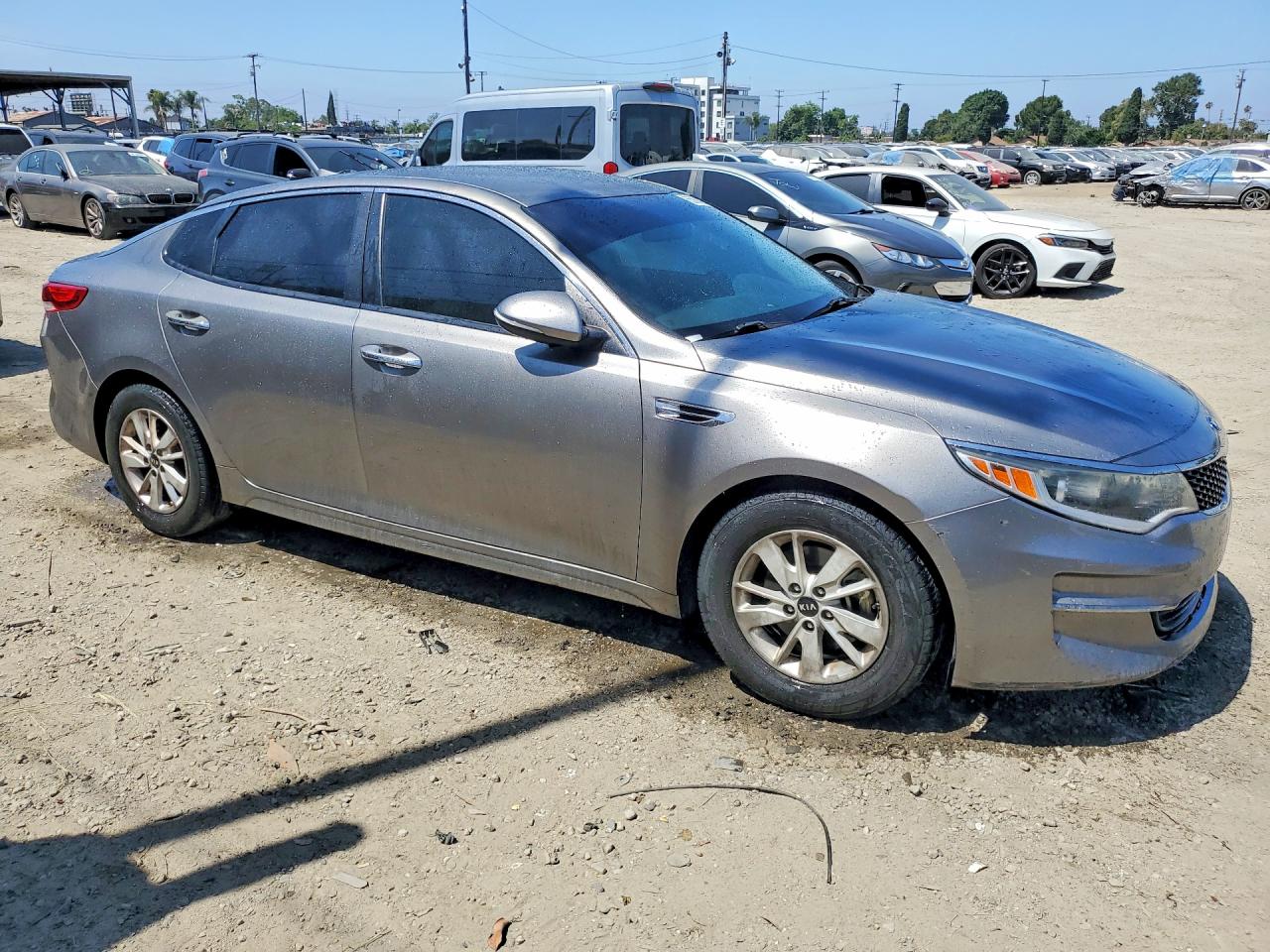 2016 Kia Optima Lx Gray vin: 5XXGT4L33GG094080