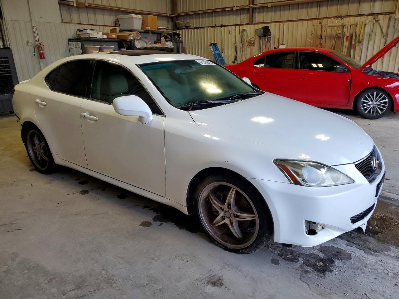 2008 Lexus Is 250 White vin: JTHBK262685080537