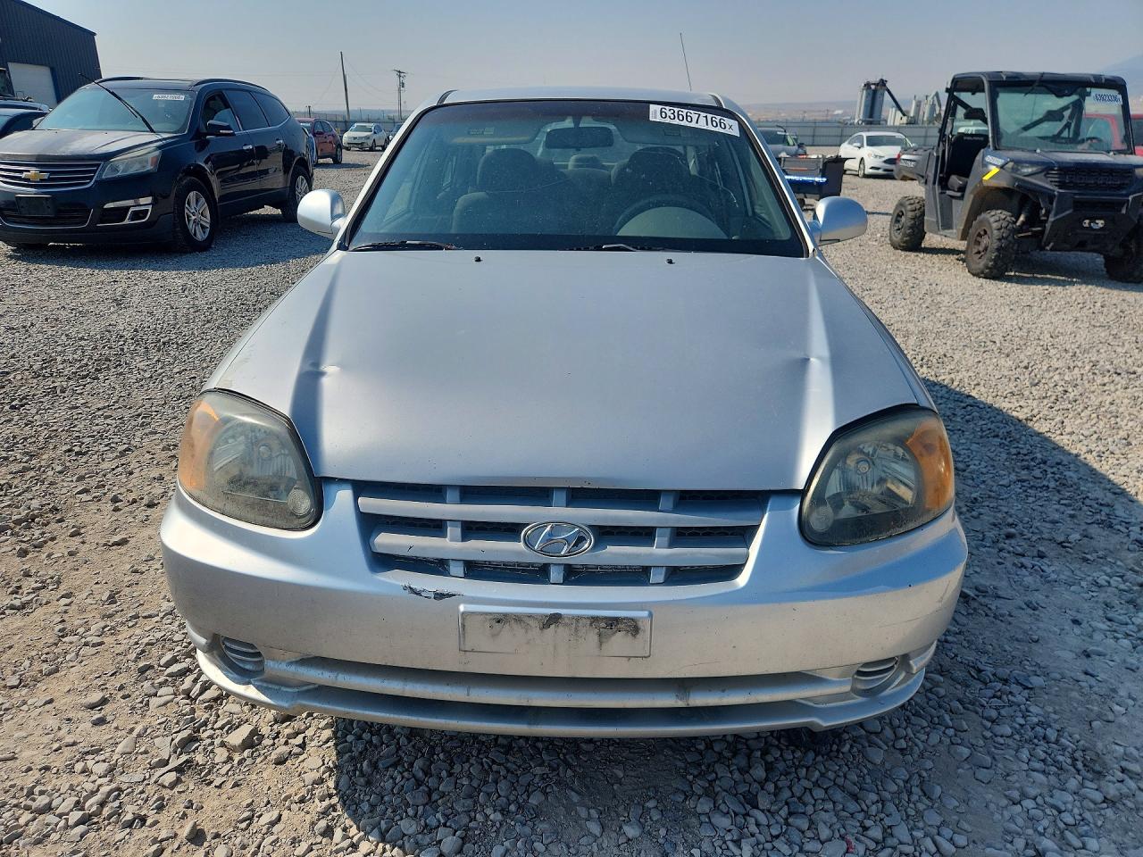 2005 Hyundai Accent Gls Silver vin: KMHCG45C05U578484