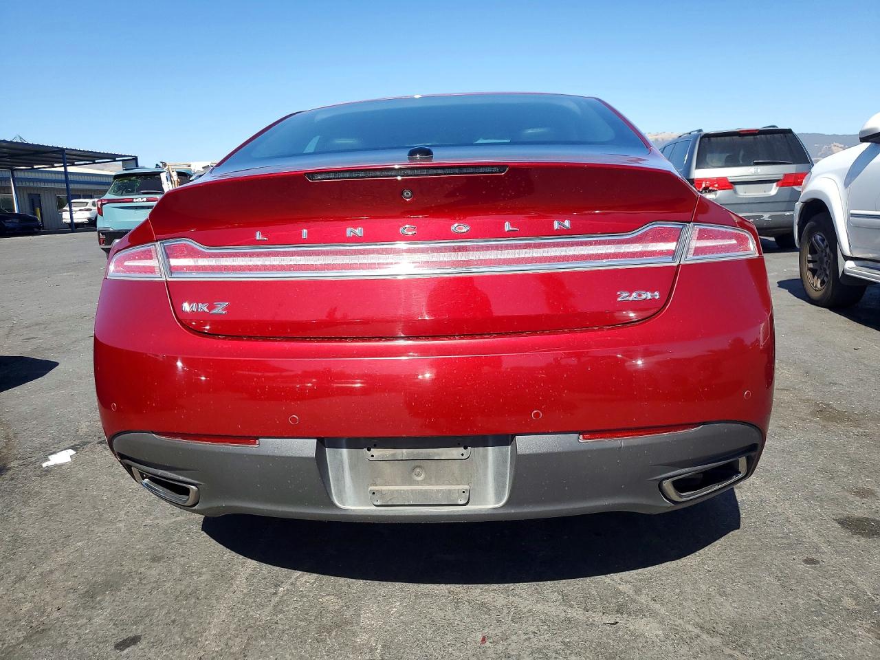 2015 Lincoln Mkz Hybrid Red vin: 3LN6L2LU9FR614755