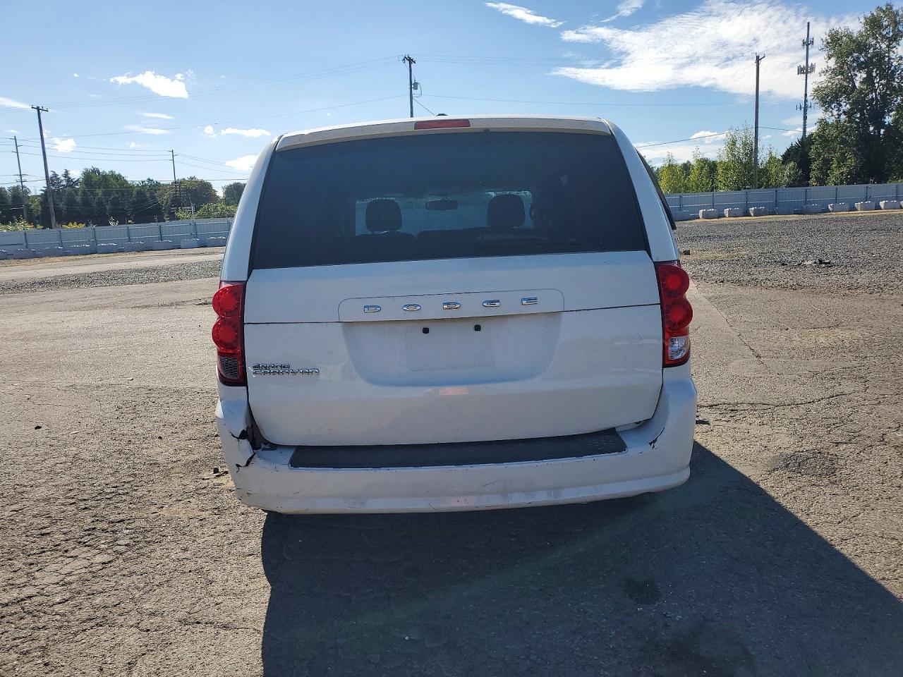 2013 Dodge Grand Caravan Se White vin: 2C4RDGBG2DR756486