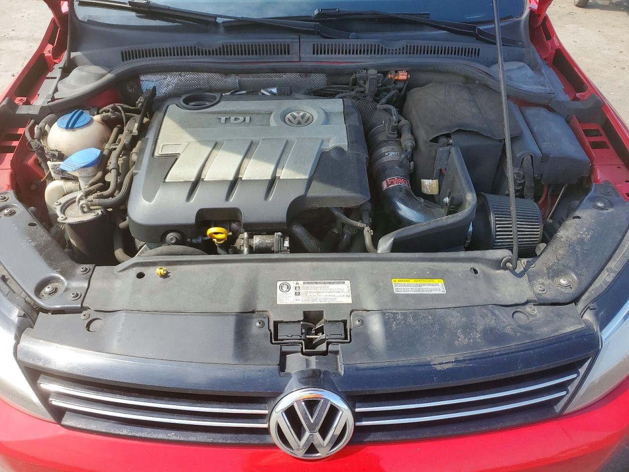 2014 Volkswagen Jetta Tdi Red vin: 3VWLL7AJ6EM404376