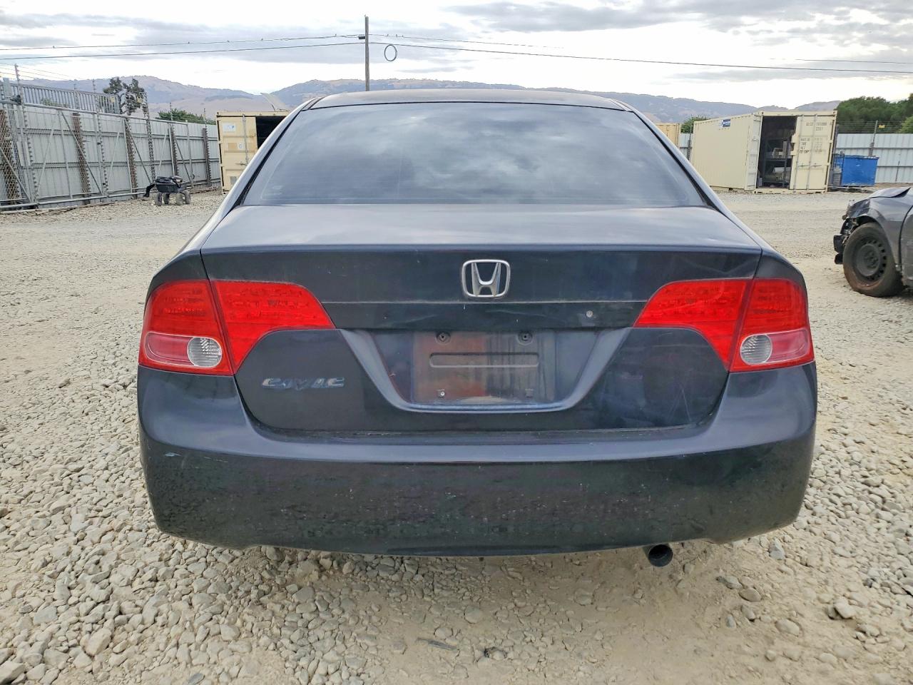 2006 Honda Civic Lx Black vin: 2HGFA165X6H501497