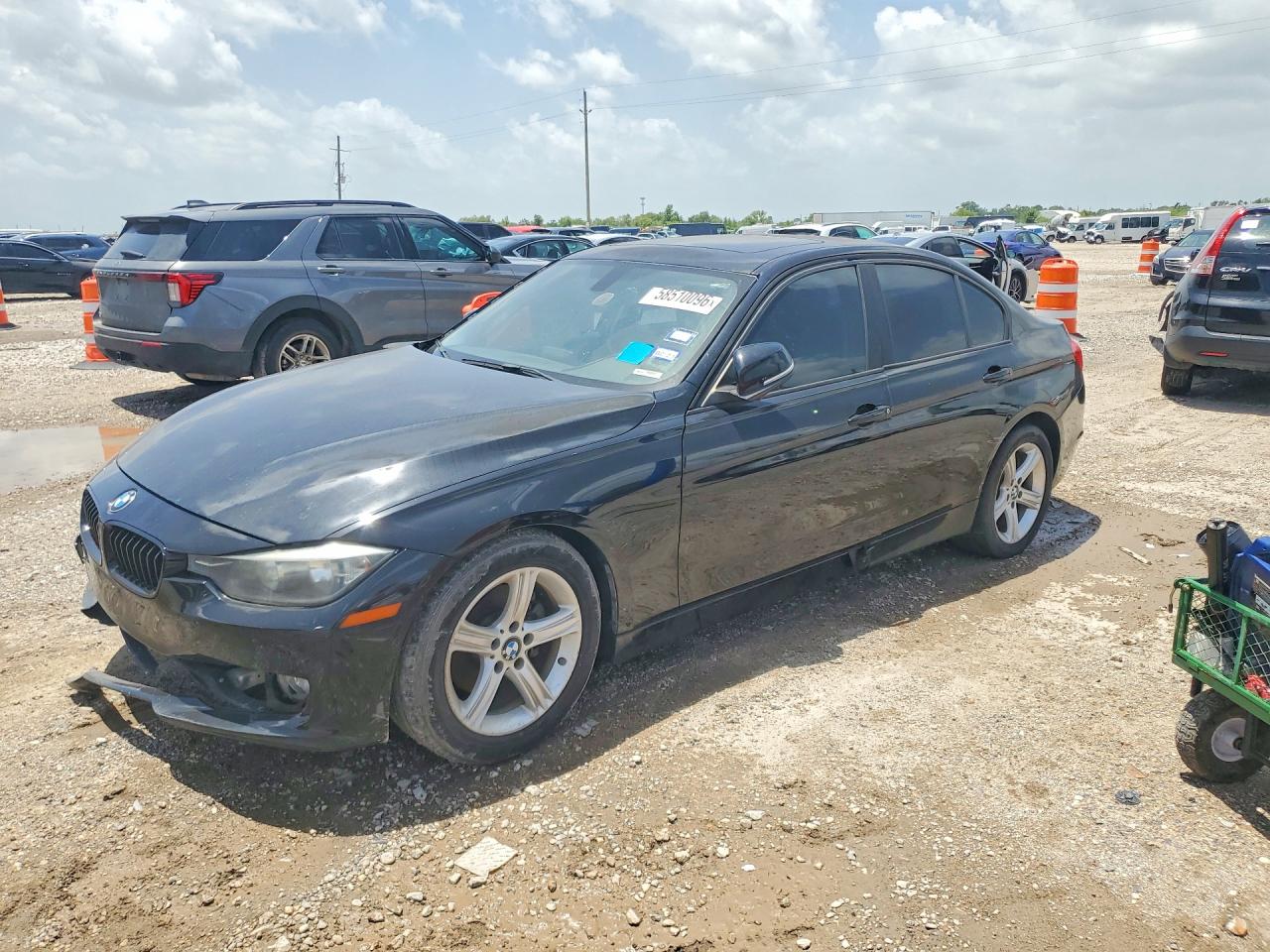 2014 Bmw 320 I Black vin: WBA3B1G52ENS80509