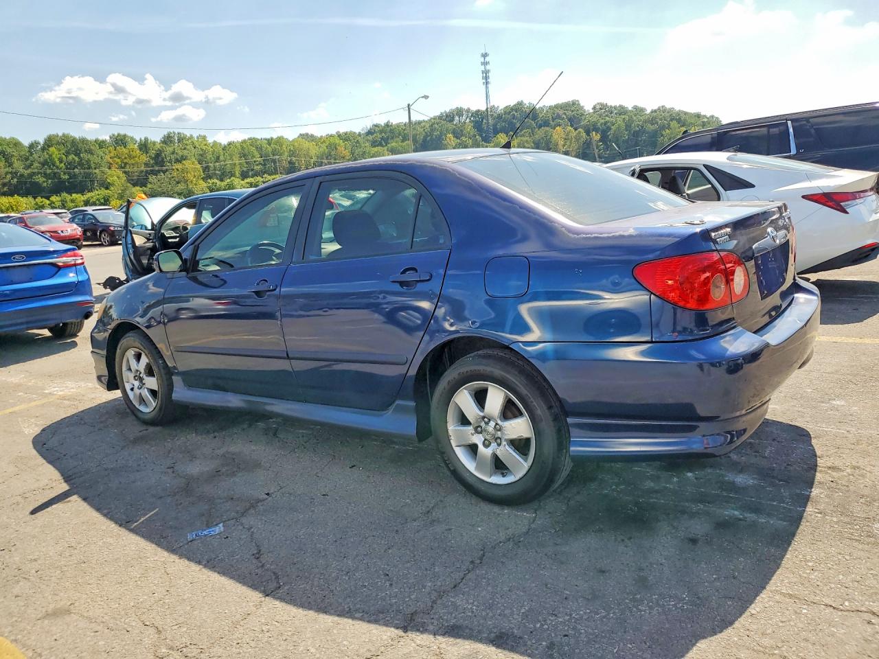 2008 Toyota Corolla S Blue vin: 2T1BR32E18C857289
