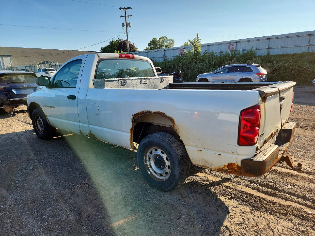 2007 Dodge Ram 1500 St White vin: 1D7HA16P47J593723