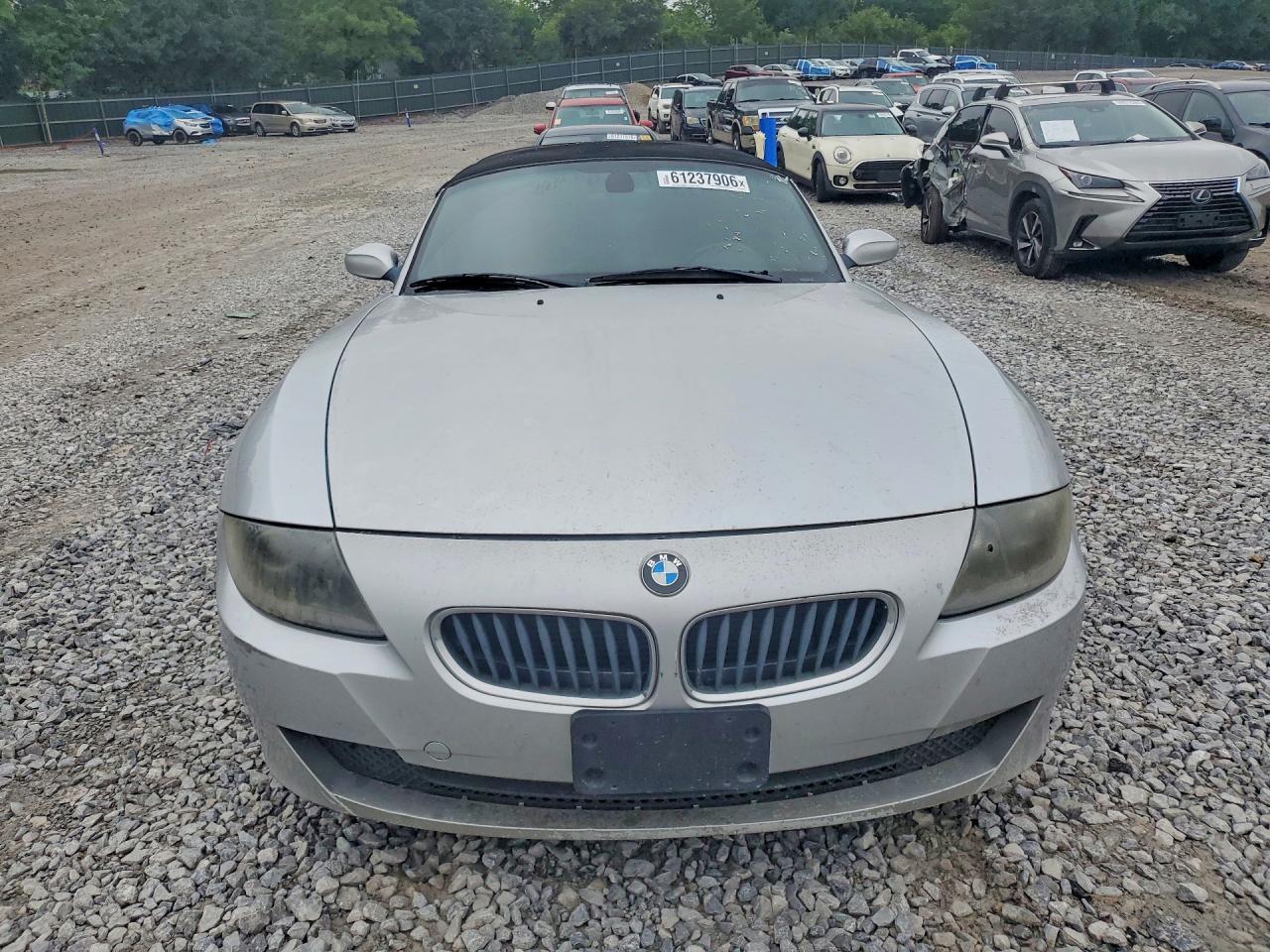 2007 Bmw Z4 3.0 Silver vin: 4USBU33567LW73688