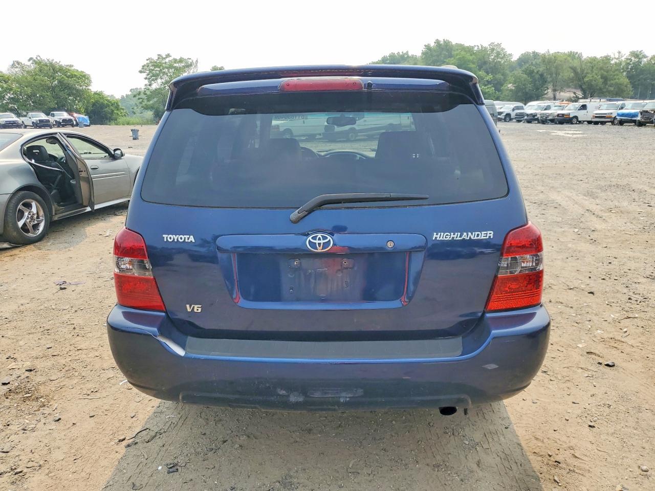 2006 Toyota Highlander Limited Blue vin: JTEDP21A860093838