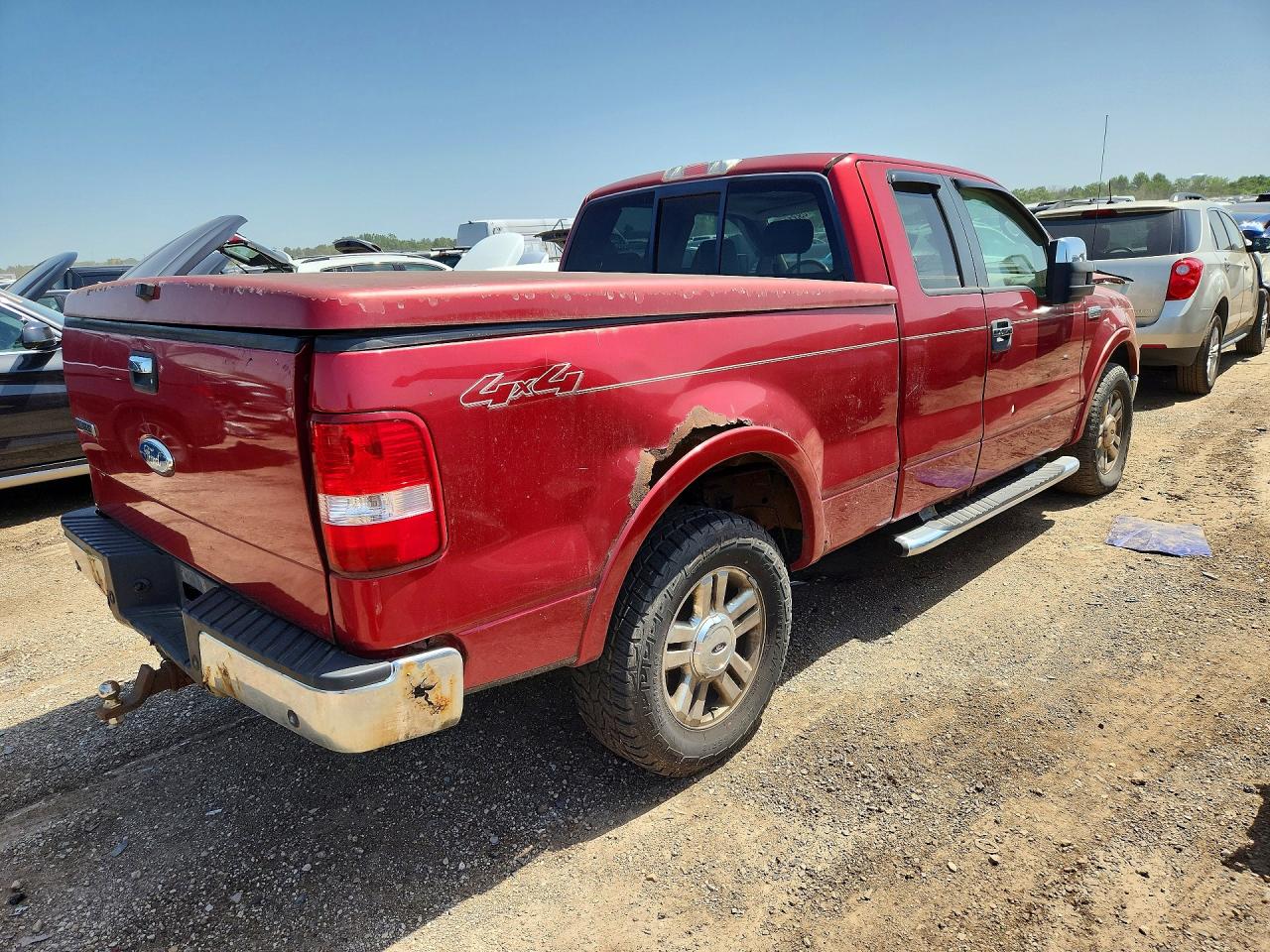 2008 Ford F150 Red vin: 1FTPX14V28FB15066