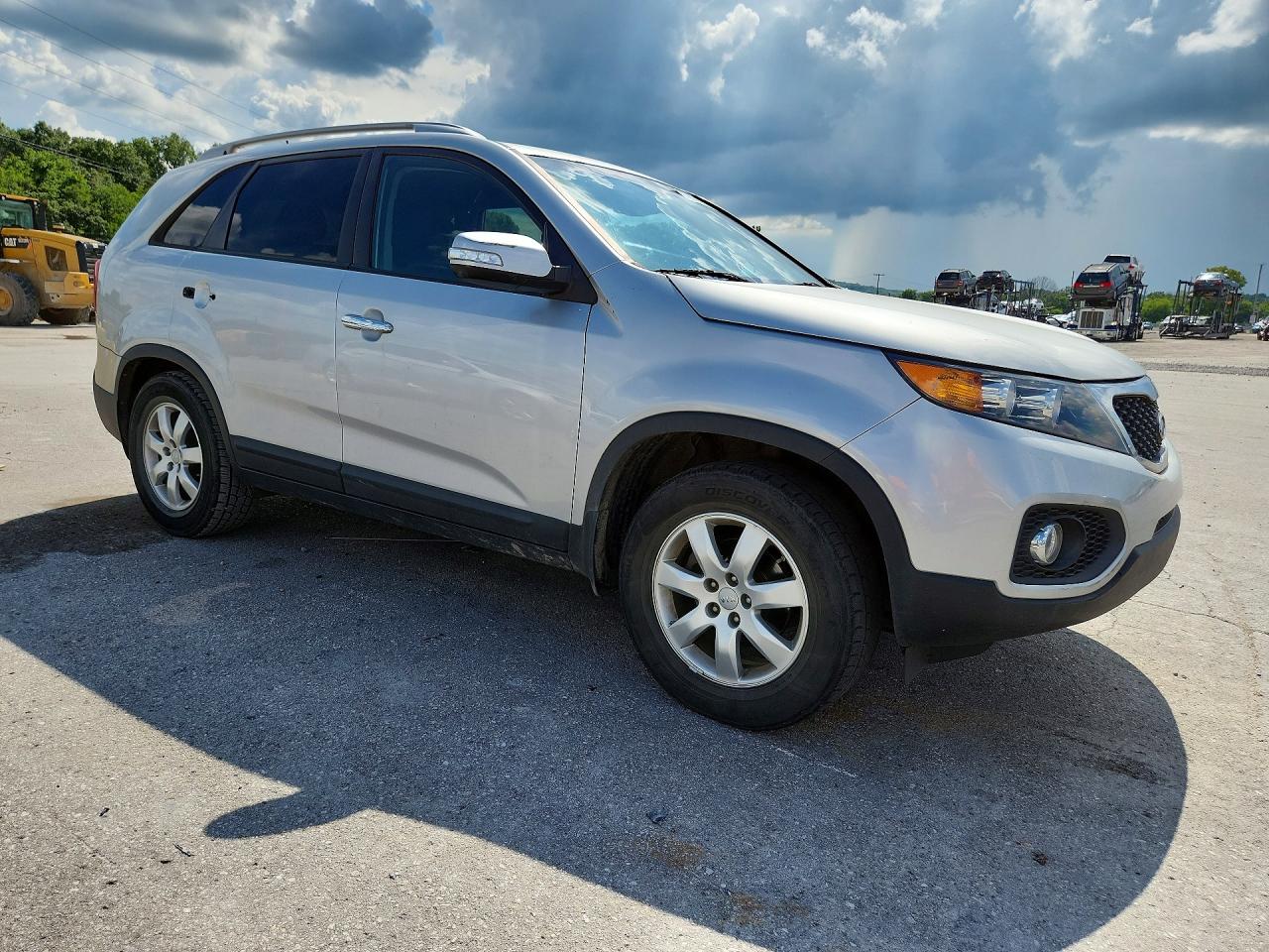 2012 Kia Sorento Lx Silver vin: 5XYKT3A64CG269914