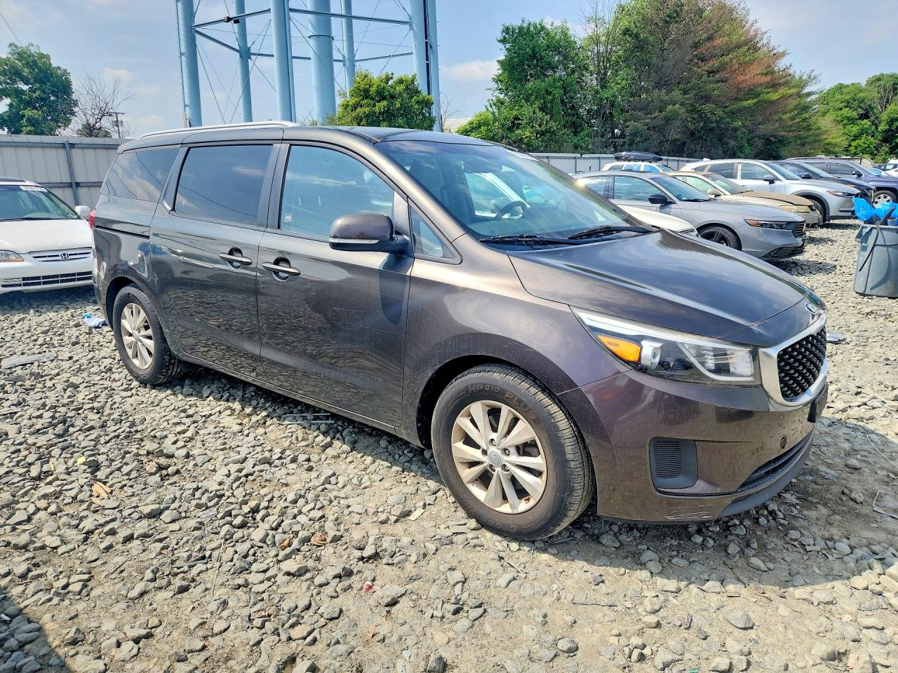 2016 Kia Sedona Lx Gray vin: KNDMB5C10G6129117