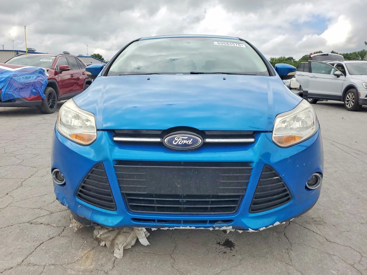 2014 Ford Focus Titanium Синий vin: 1FADP3N28EL174421