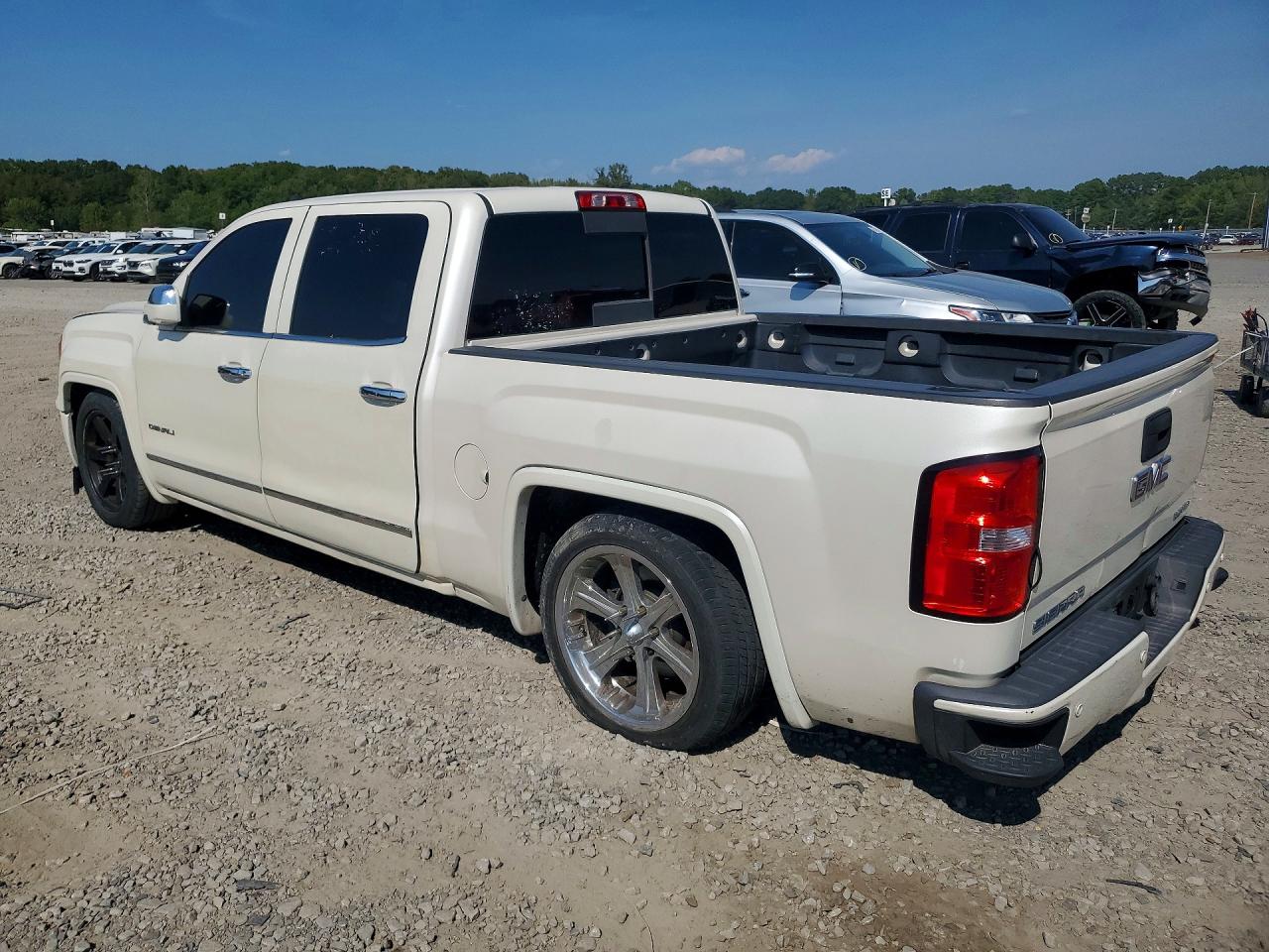 2014 Gmc Sierra K1500 Denali White vin: 3GTU2WEC8EG411084