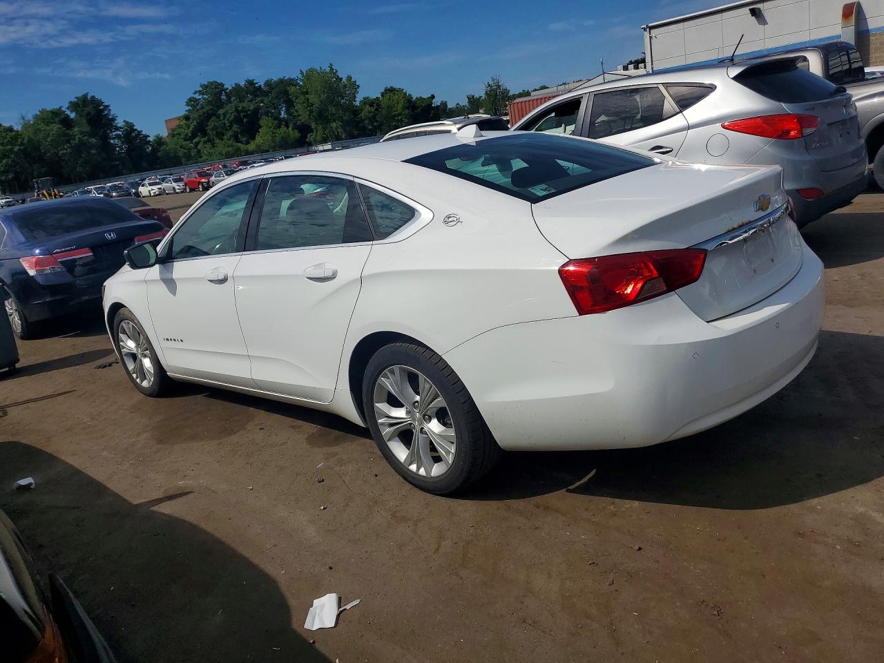 2014 Chevrolet Impala Lt White vin: 1G1115SL2EU144034