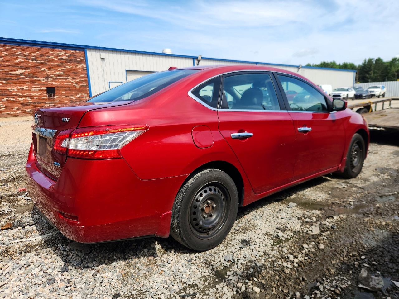 2013 Nissan Sentra S Burgundy vin: 3N1AB7AP8DL662195