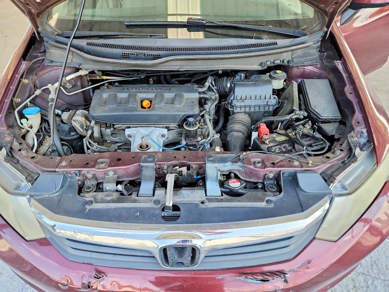 2012 Honda Civic Lx Maroon vin: 2HGFB2F51CH529963
