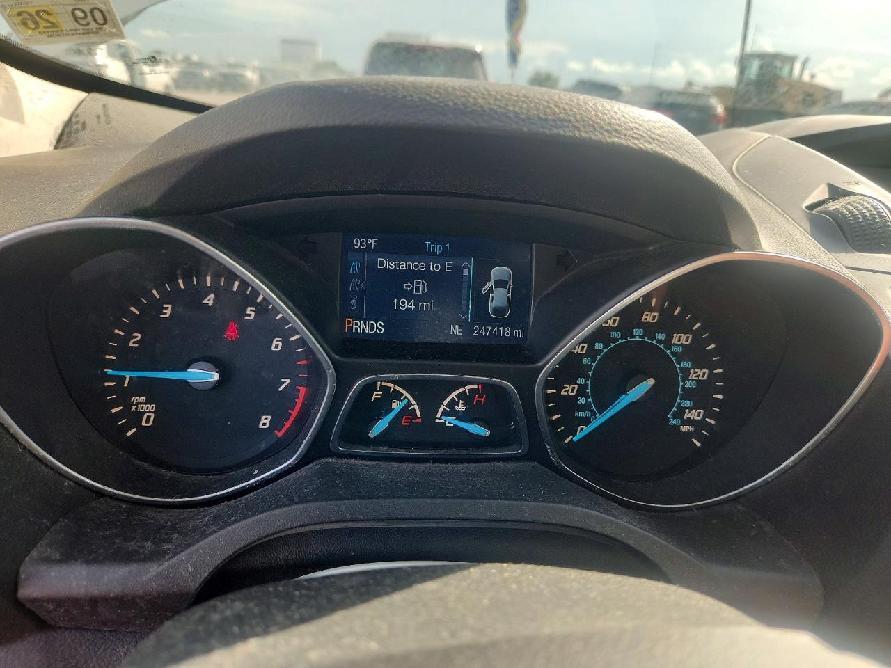 2014 Ford Escape S White vin: 1FMCU0F73EUB93018