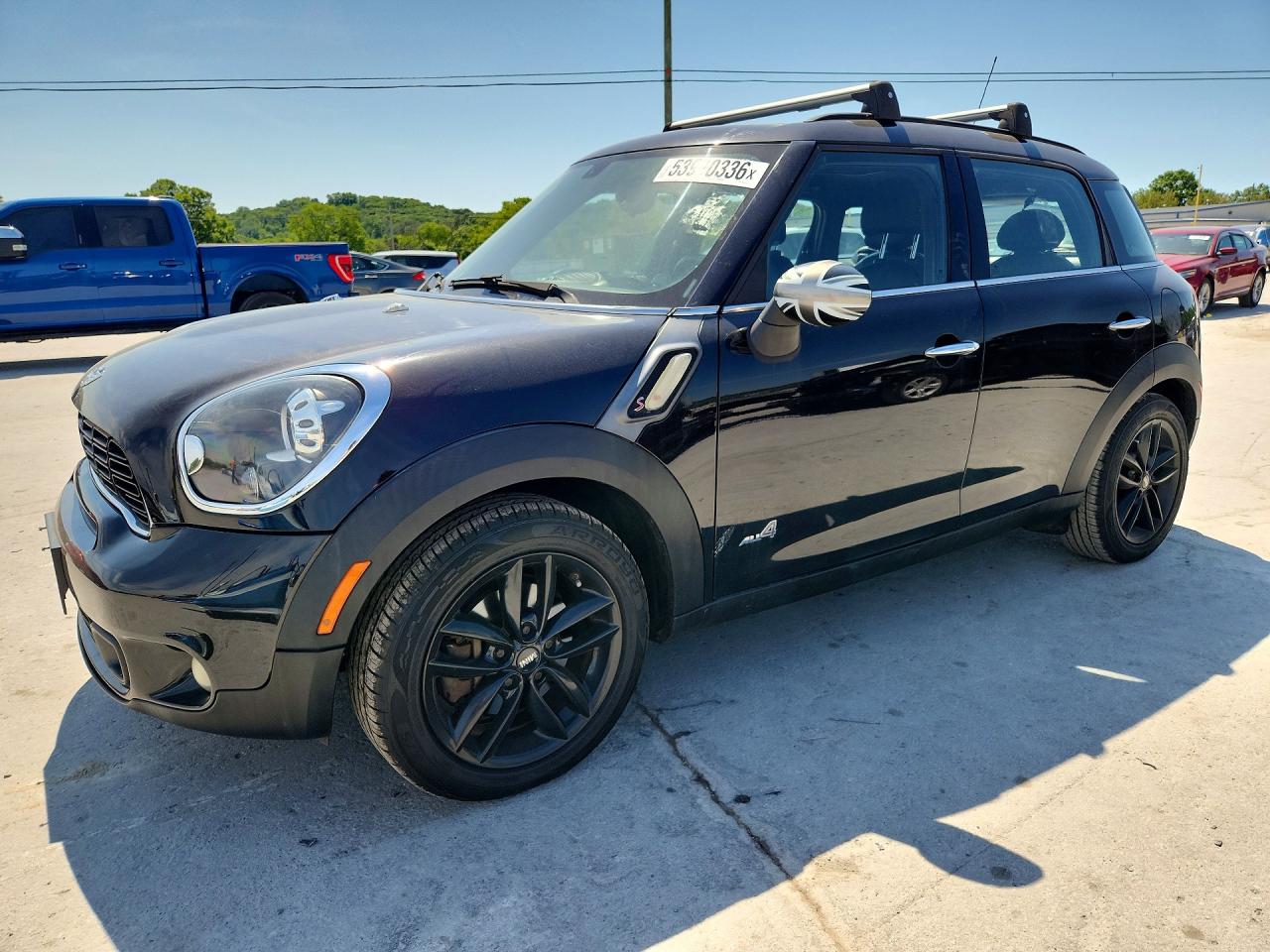 2013 Mini Cooper S Countryman Black vin: WMWZC5C52DWP34724
