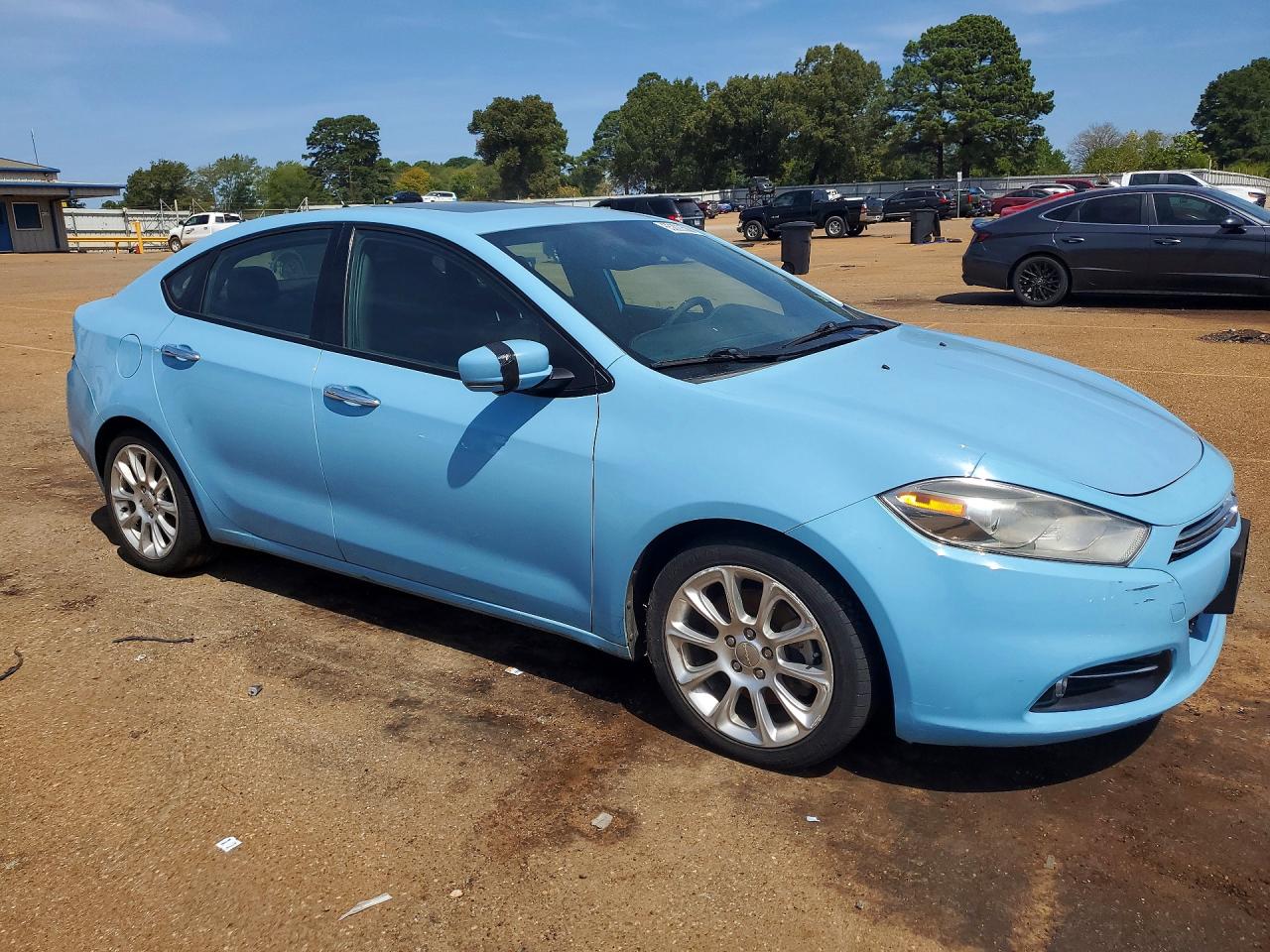 2013 Dodge Dart Limited Синий vin: 1C3CDFCA4DD293493
