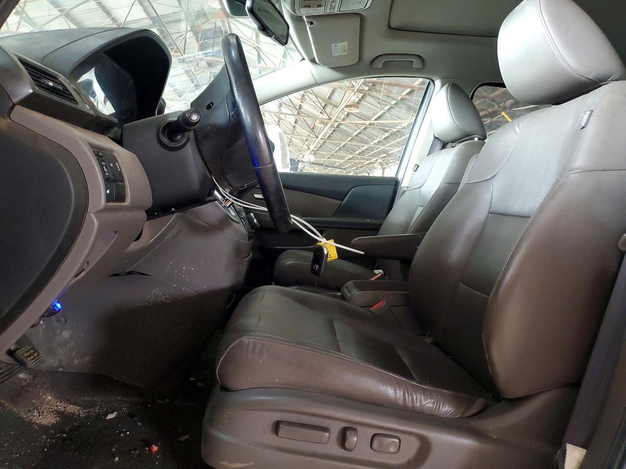 2014 Honda Odyssey Exl White vin: 5FNRL5H60EB004711