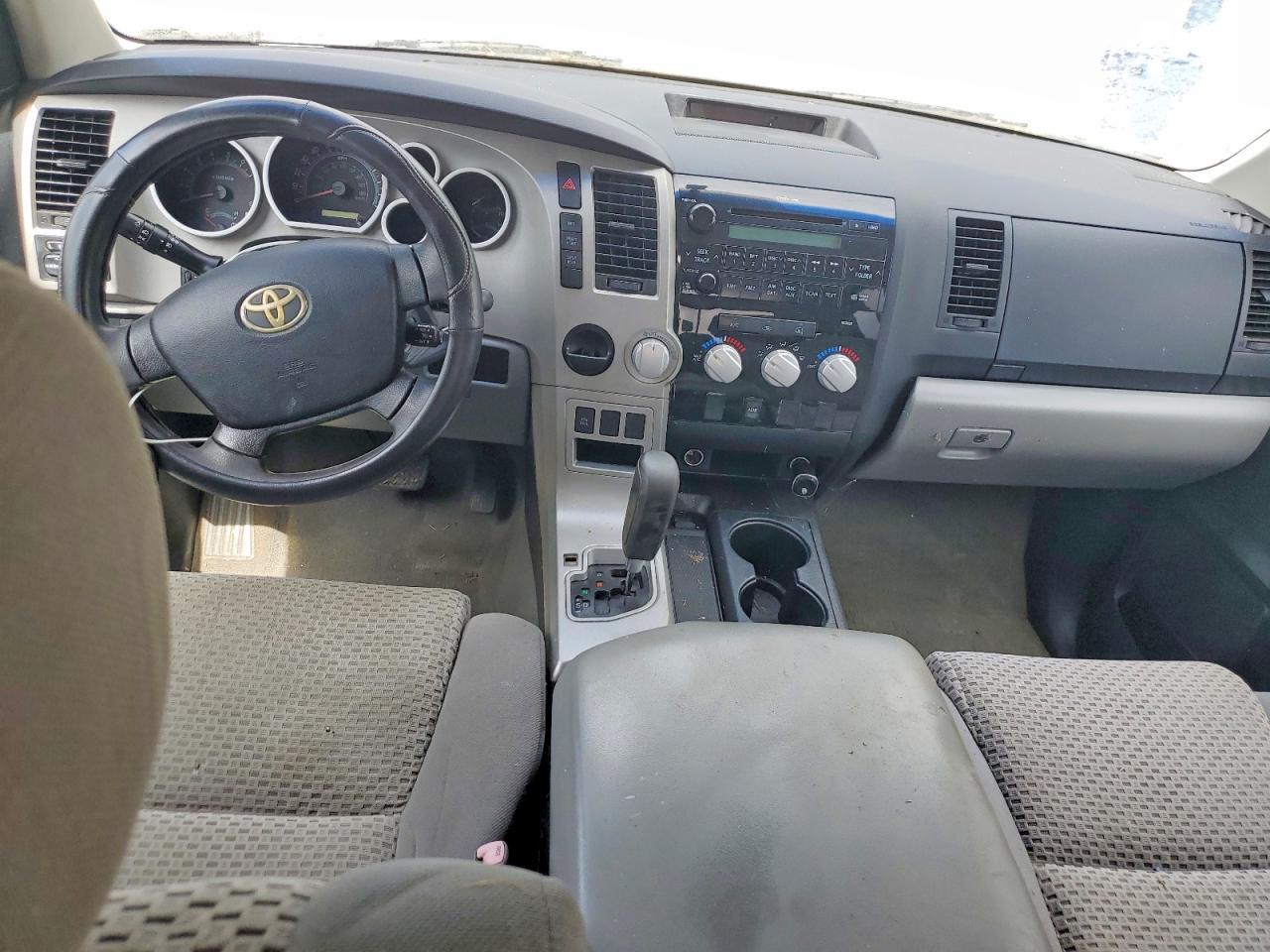 2009 Toyota Tundra Sr5 White vin: 5TFRV54129X073545