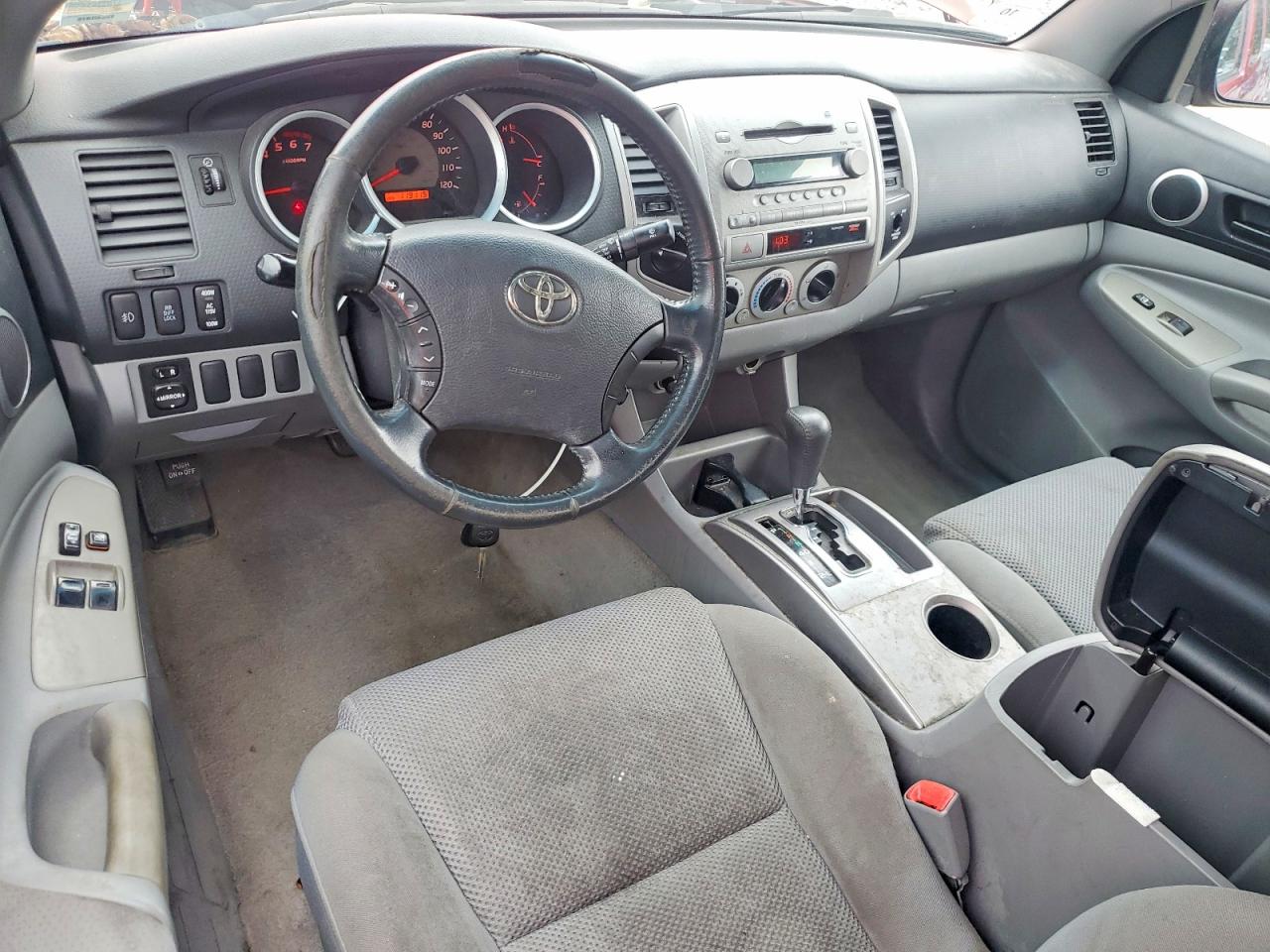 2008 Toyota Tacoma Access Cab Red vin: 5TEUU42N68Z579299