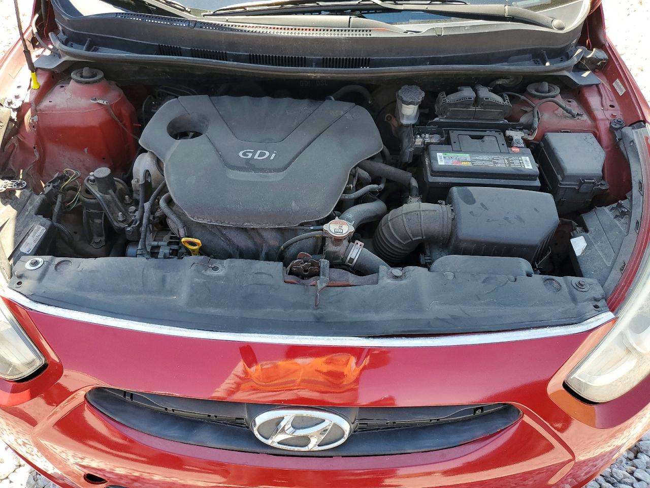 2015 Hyundai Accent Gls Red vin: KMHCT4AE6FU817752