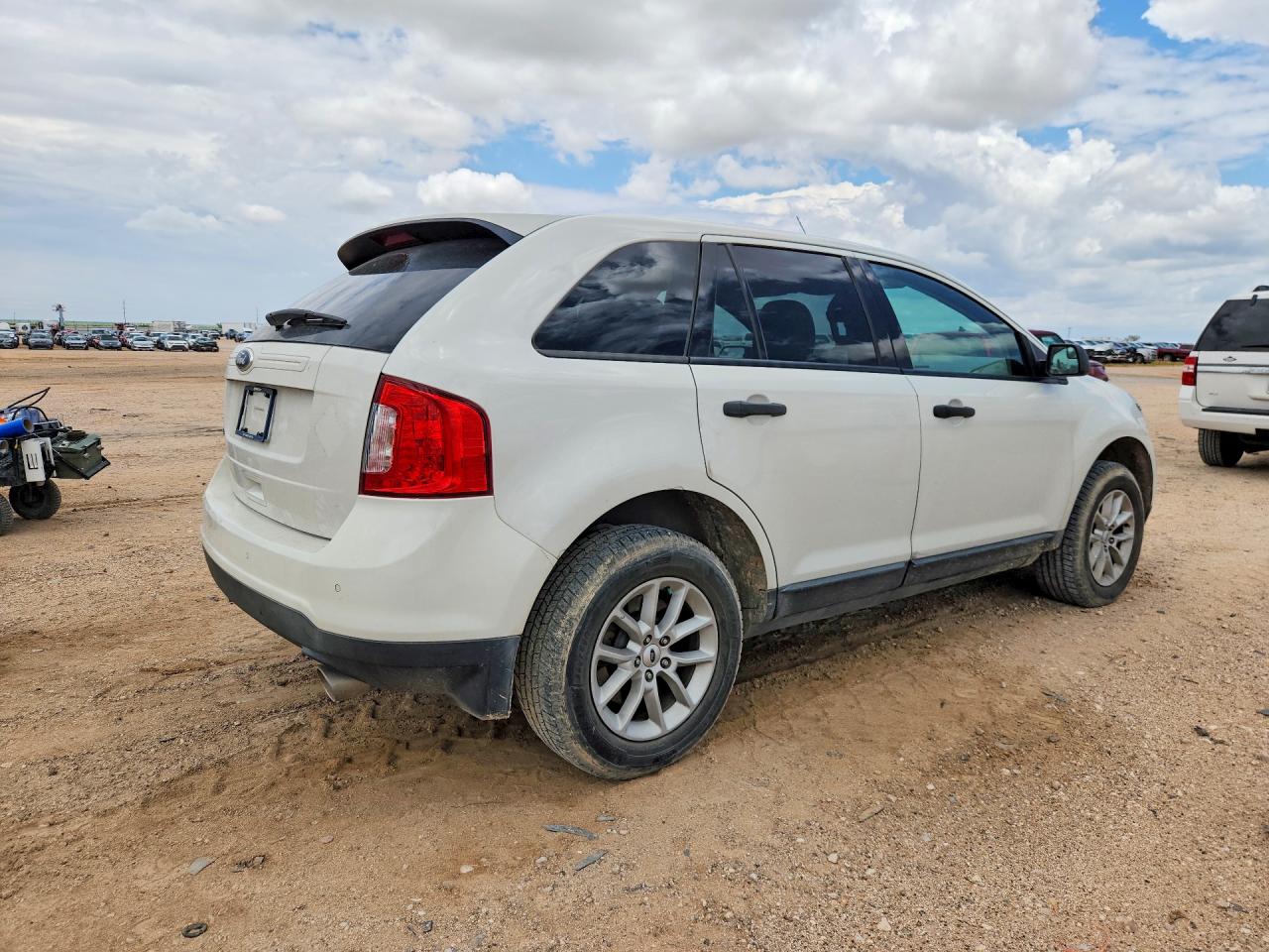 2013 Ford Edge Se White vin: 2FMDK3GC0DBA95432