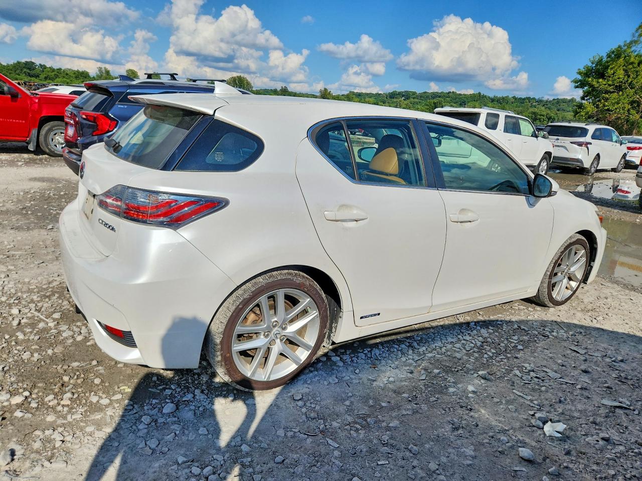 2015 Lexus Ct 200 White vin: JTHKD5BH3F2223643