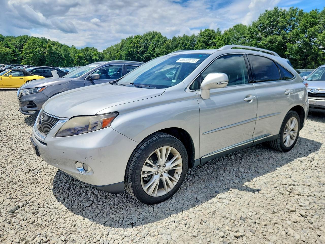 2011 Lexus Rx 450h Silver vin: JTJBC1BA1B2423900