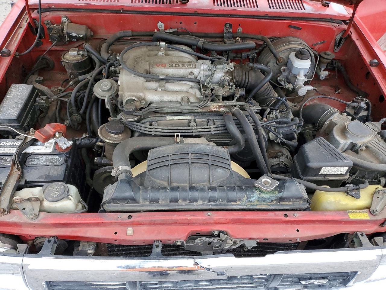 1989 Toyota Pickup Deluxe V6 Red vin: JT4VN13D6K5008928