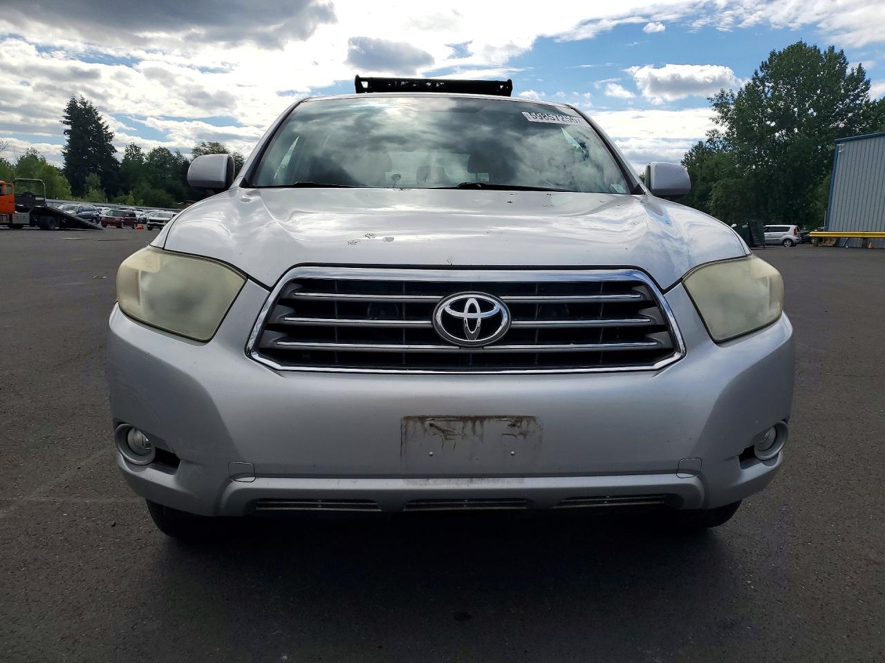 2009 Toyota Highlander Limited White vin: JTEES42A192144375