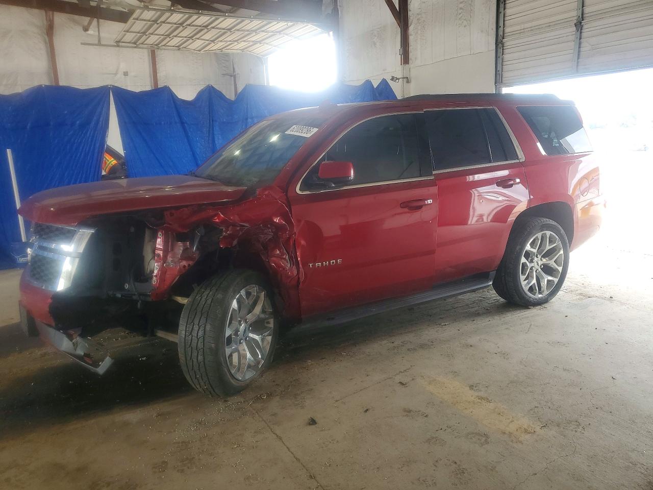 2015 Chevrolet Tahoe K1500 Lt Red vin: 1GNSKBKCXFR697744