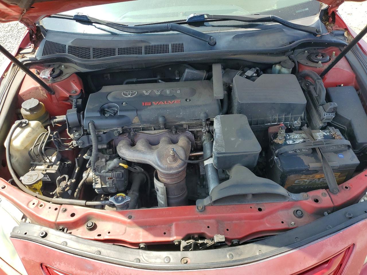 2007 Toyota Camry Le Красный vin: 4T1BE46K17U013753