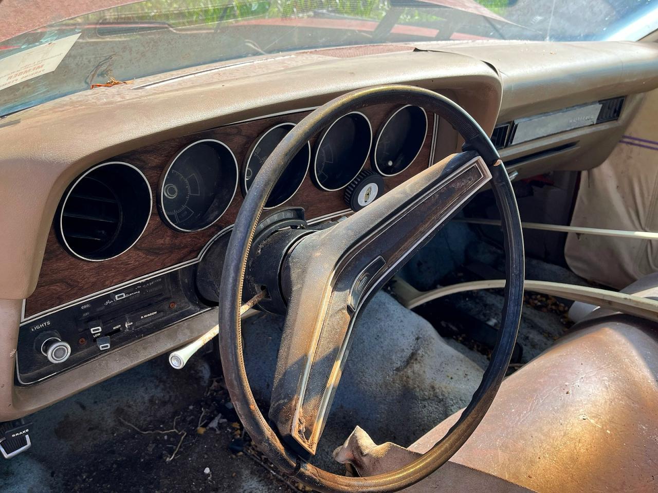 1973 Ford Ranchero Squire Red vin: 3A49N149648