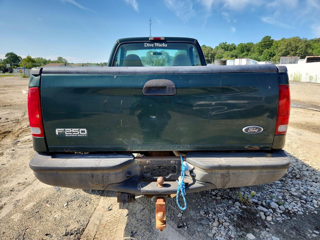 2001 Ford F250 Super Duty Green vin: 1FTNF21L81ED06103