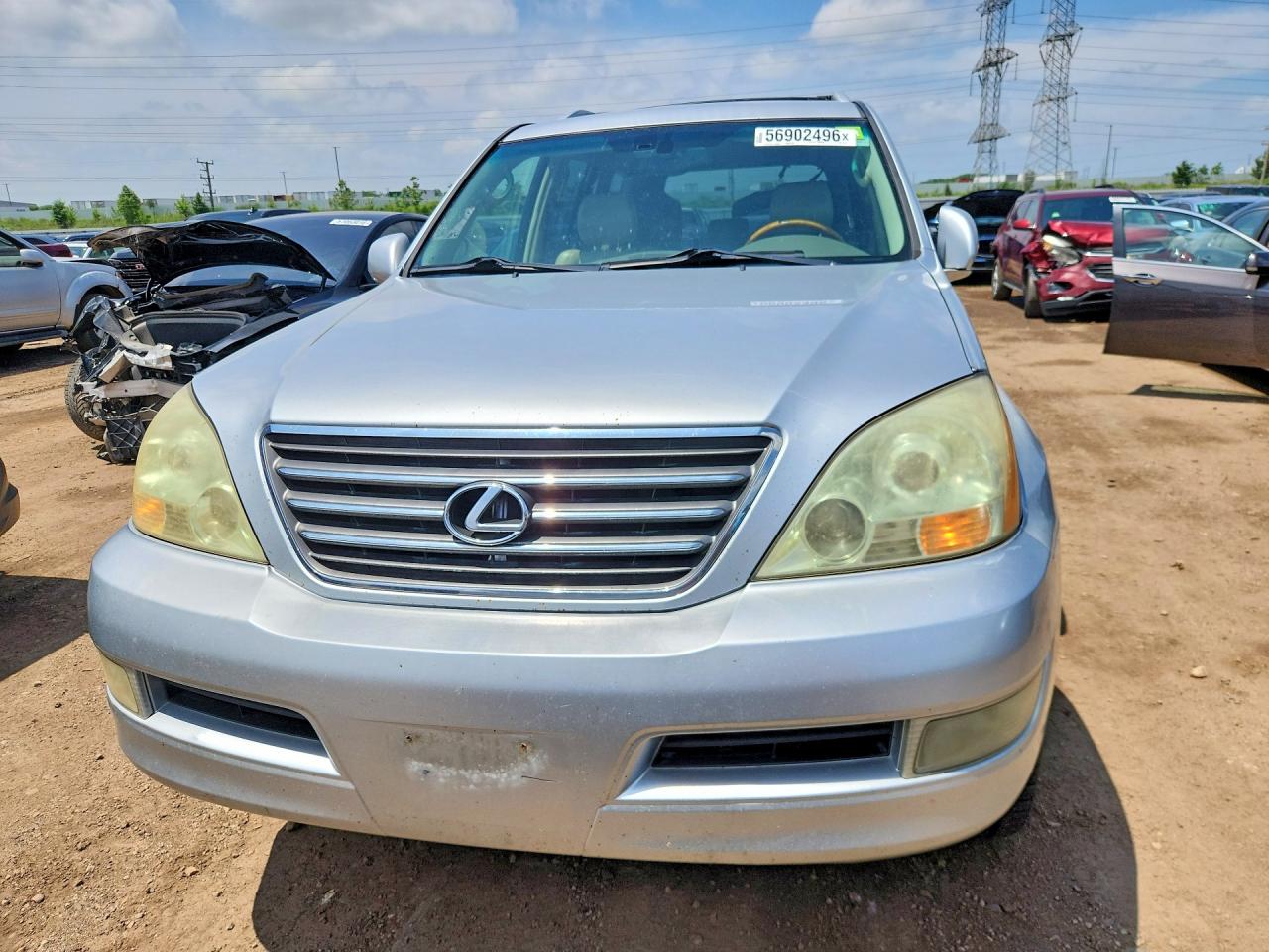 2006 Lexus Gx 470 Silver vin: JTJBT20X360097435