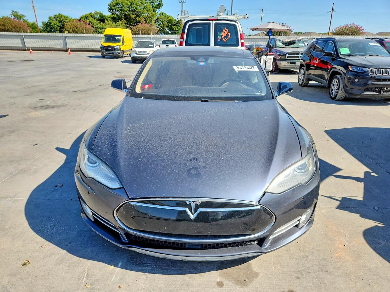 2015 Tesla Model S 85d Gray vin: 5YJSA1H21FFP76259