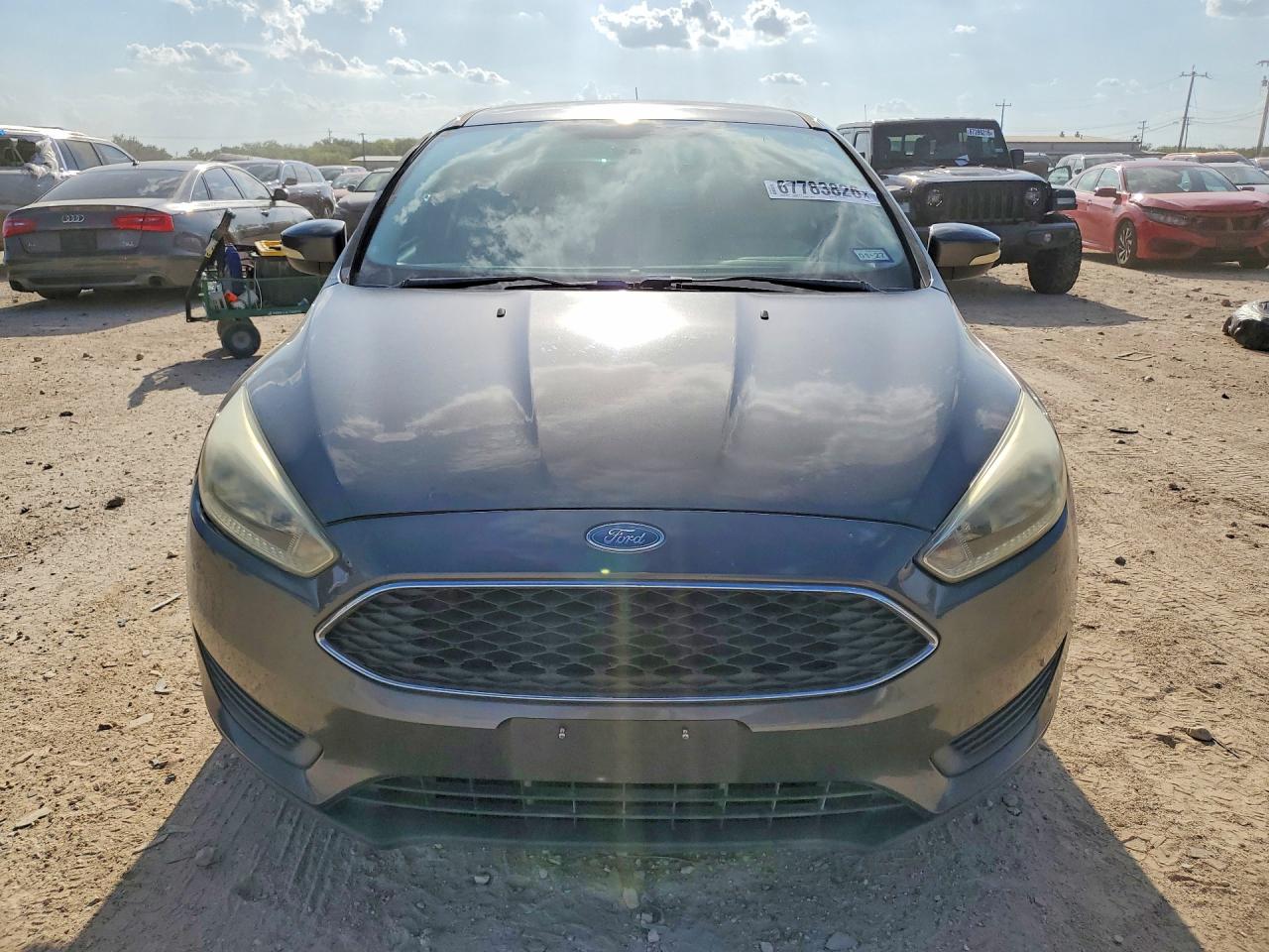 2015 Ford Focus Se Gray vin: 1FADP3F24FL348016