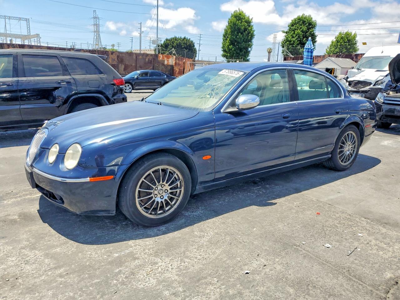 2007 Jaguar S-type Blue vin: SAJWA01A97FN73857