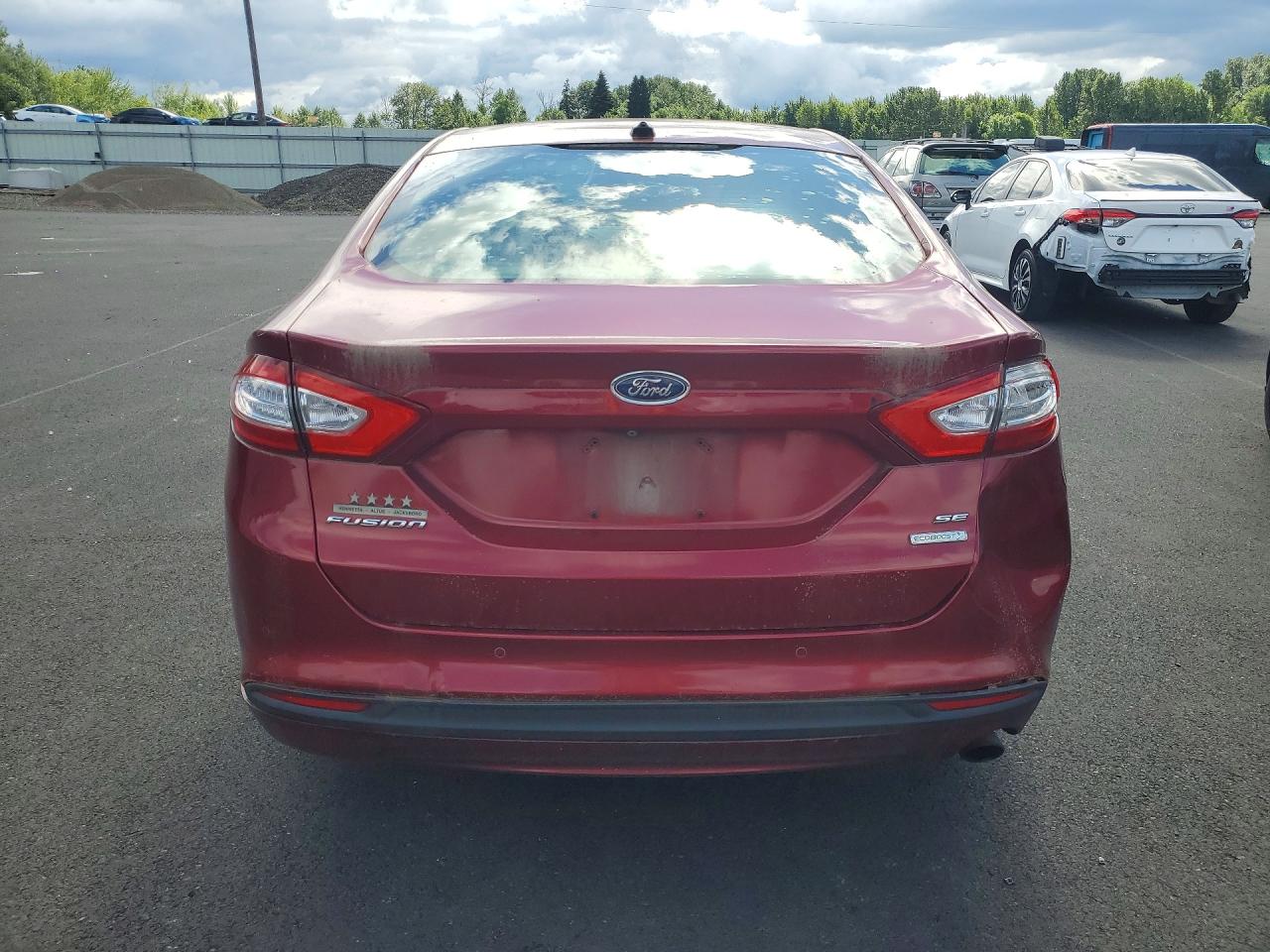 2015 Ford Fusion Se Red vin: 3FA6P0HD2FR244258