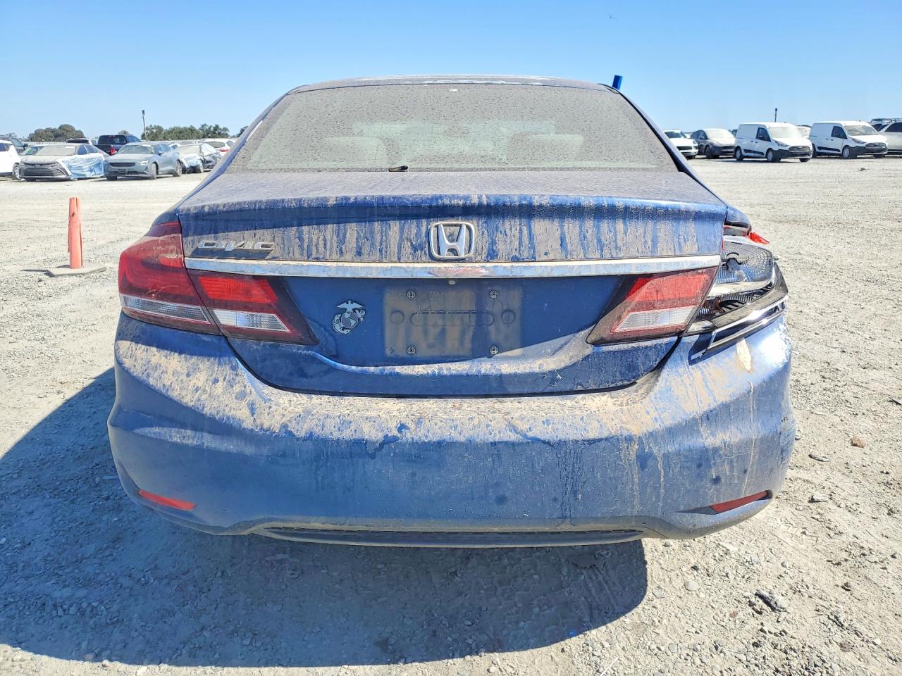2013 Honda Civic Lx Blue vin: 19XFB2F58DE257567