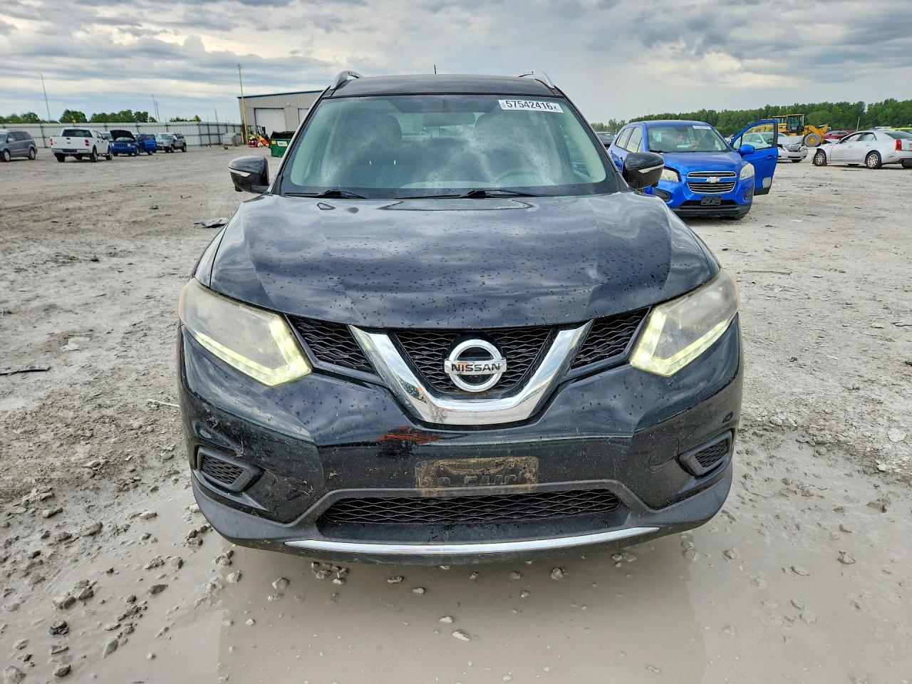 2015 Nissan Rogue Sv Black vin: KNMAT2MVXFP588096