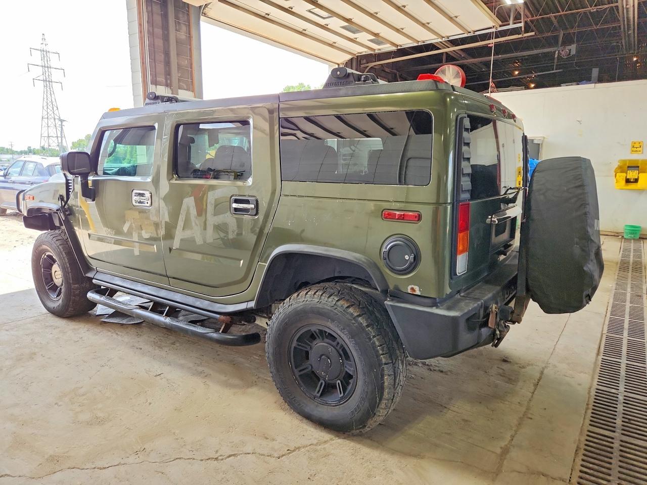 2003 Hummer H2 Green vin: 5GRGN23U83H145186