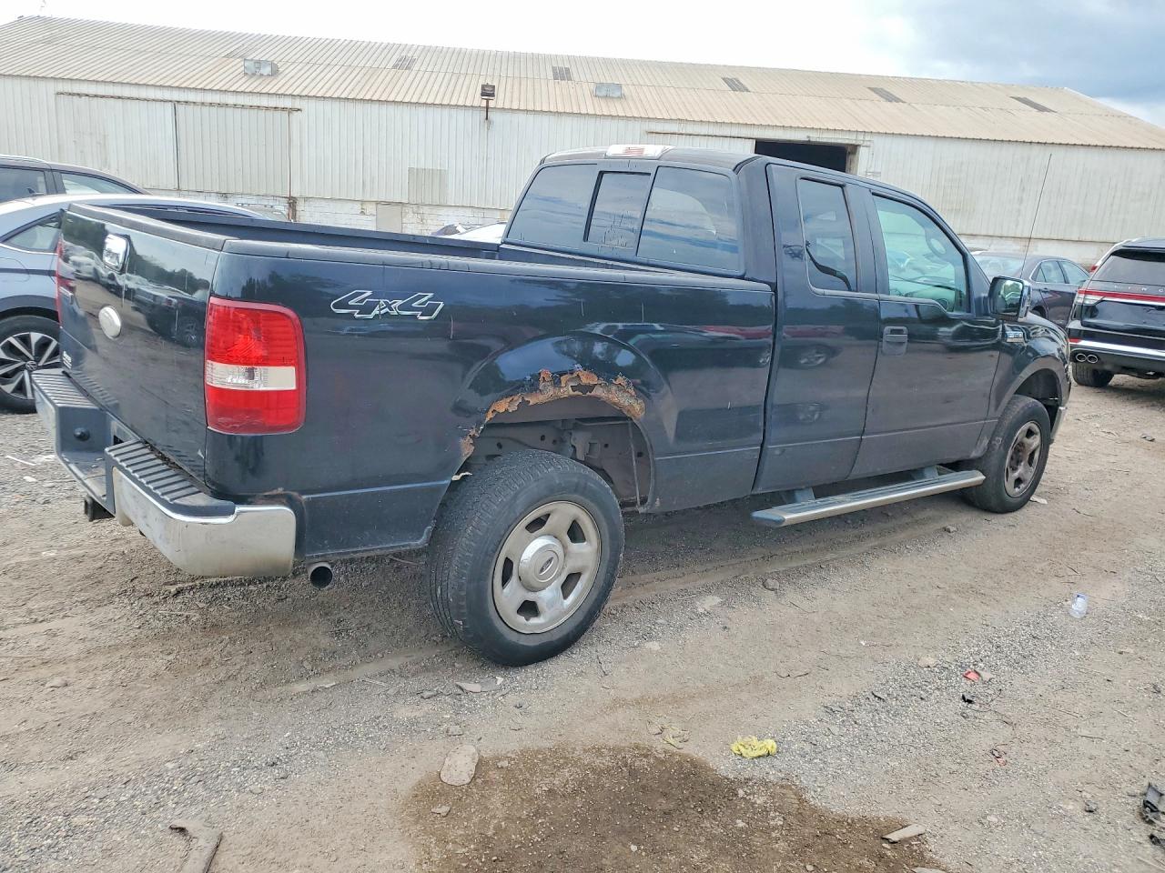 2007 Ford F150 Black vin: 1FTPX14V97FB04922