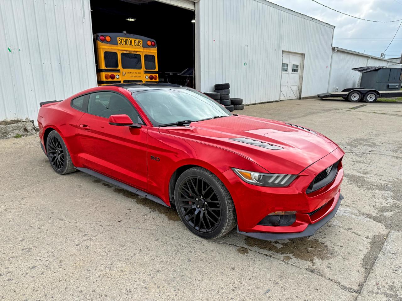 2015 Ford Mustang Gt Red vin: 1FA6P8CF1F5434143