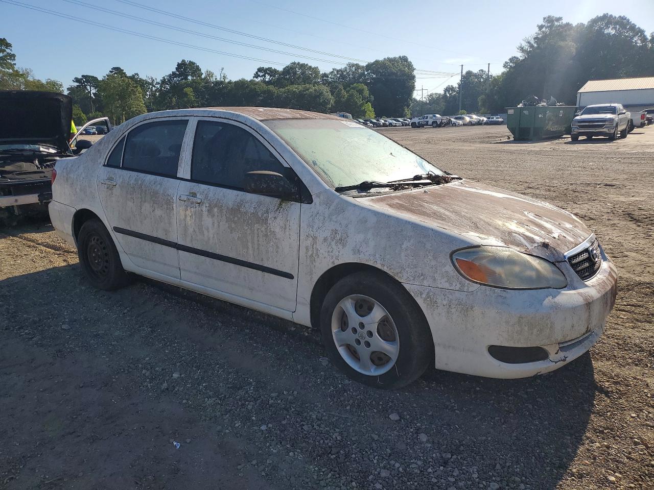 2005 Toyota Corolla Ce White vin: 1NXBR32E55Z476913