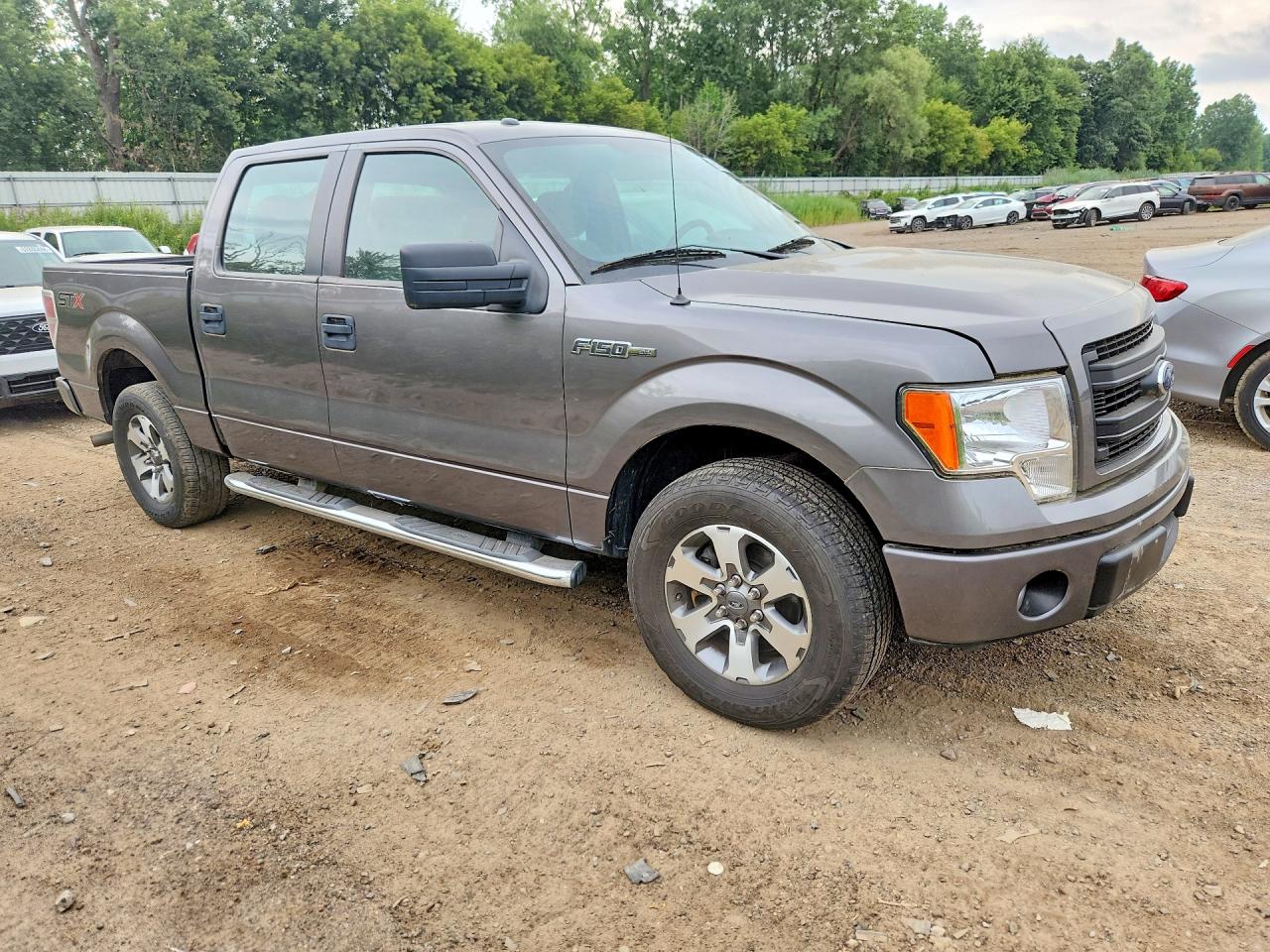 2014 Ford F150 Supercrew Gray vin: 1FTFW1CF6EFC30709