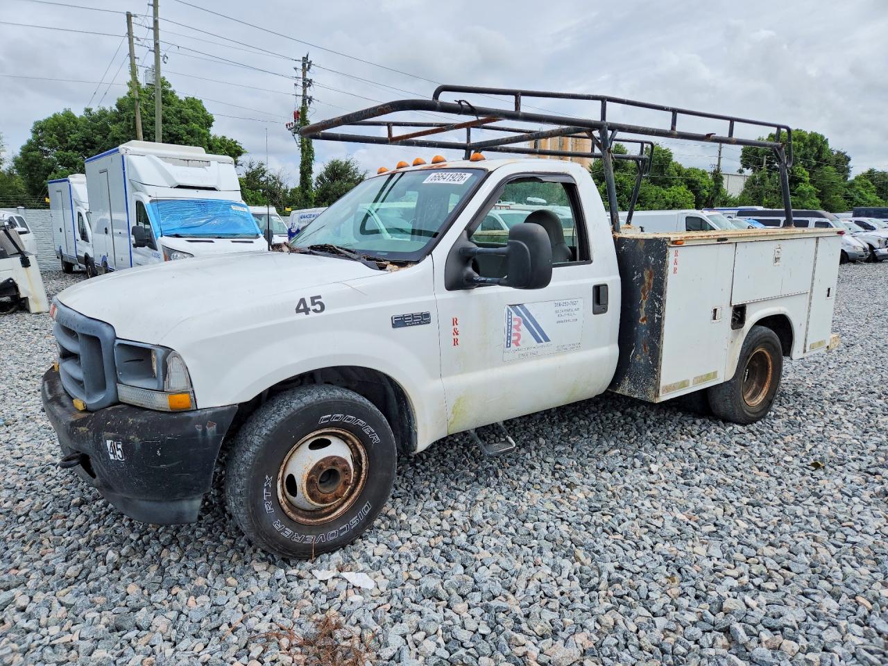 2003 Ford F350 Super Duty White vin: 1FTWF32SX3ED84823