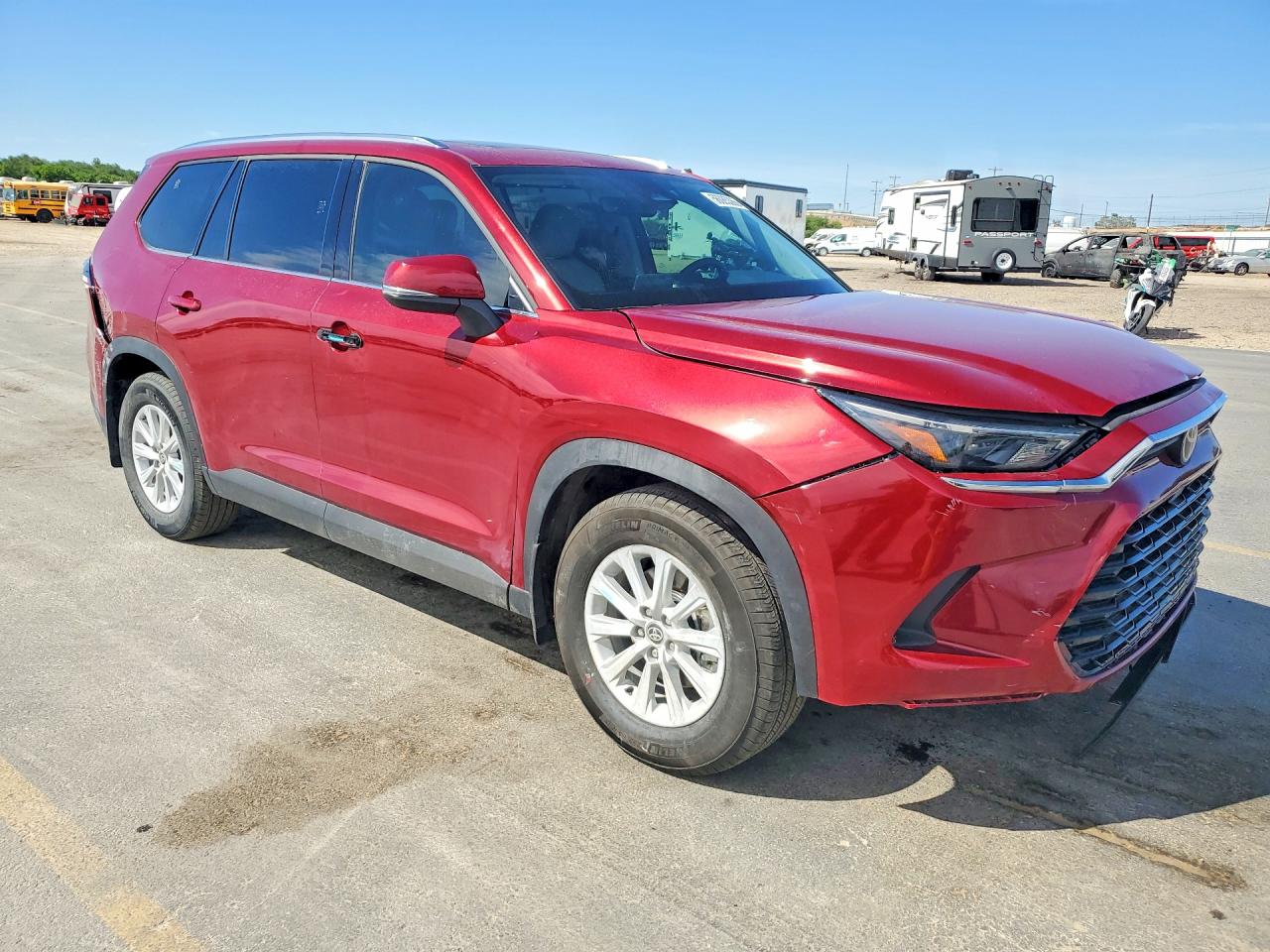 2025 Toyota Grand Highlander Xle Red vin: 5TDAAAB52SS100262